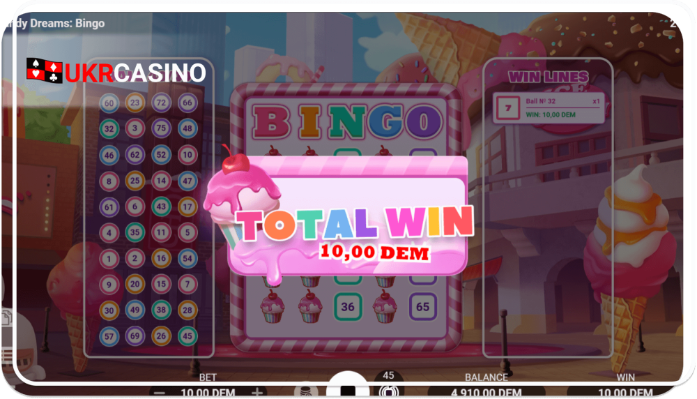 Candy Dreams Bingo - Evoplay bonus