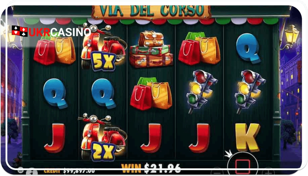Via Del Corso - Pragmatic Play bonus