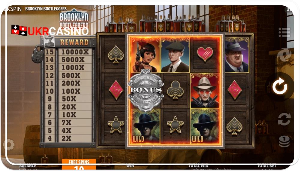 Brooklyn Bootleggers - Quickspin bonus