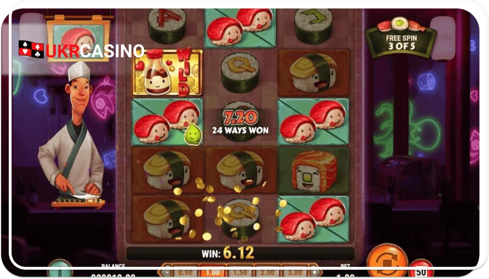 Slashimi - Play'n GO bonus