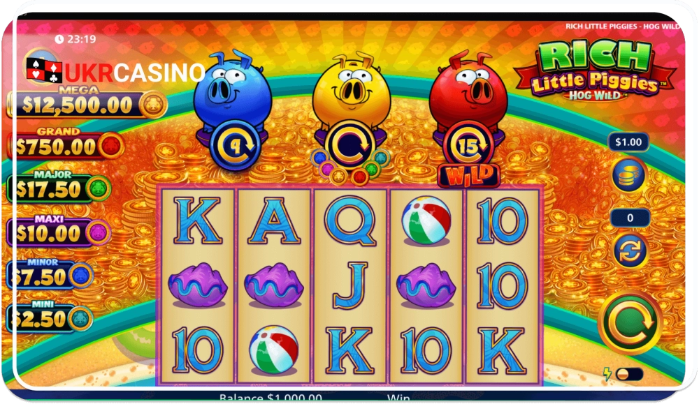 Rich Little Piggies Hog Wild - Light & Wonder slot